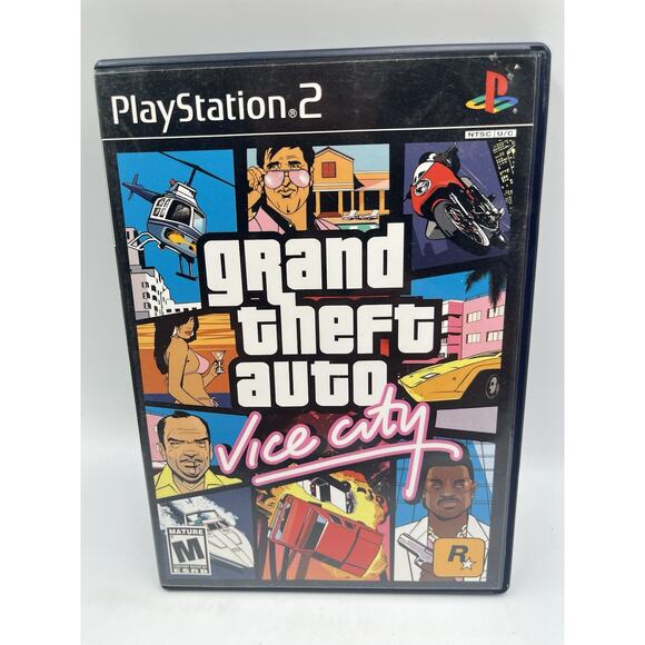 Grand Theft Auto - Vice City (Sony PlayStation 2, PS2, 2002) w/ Manual - Picture 1 of 8